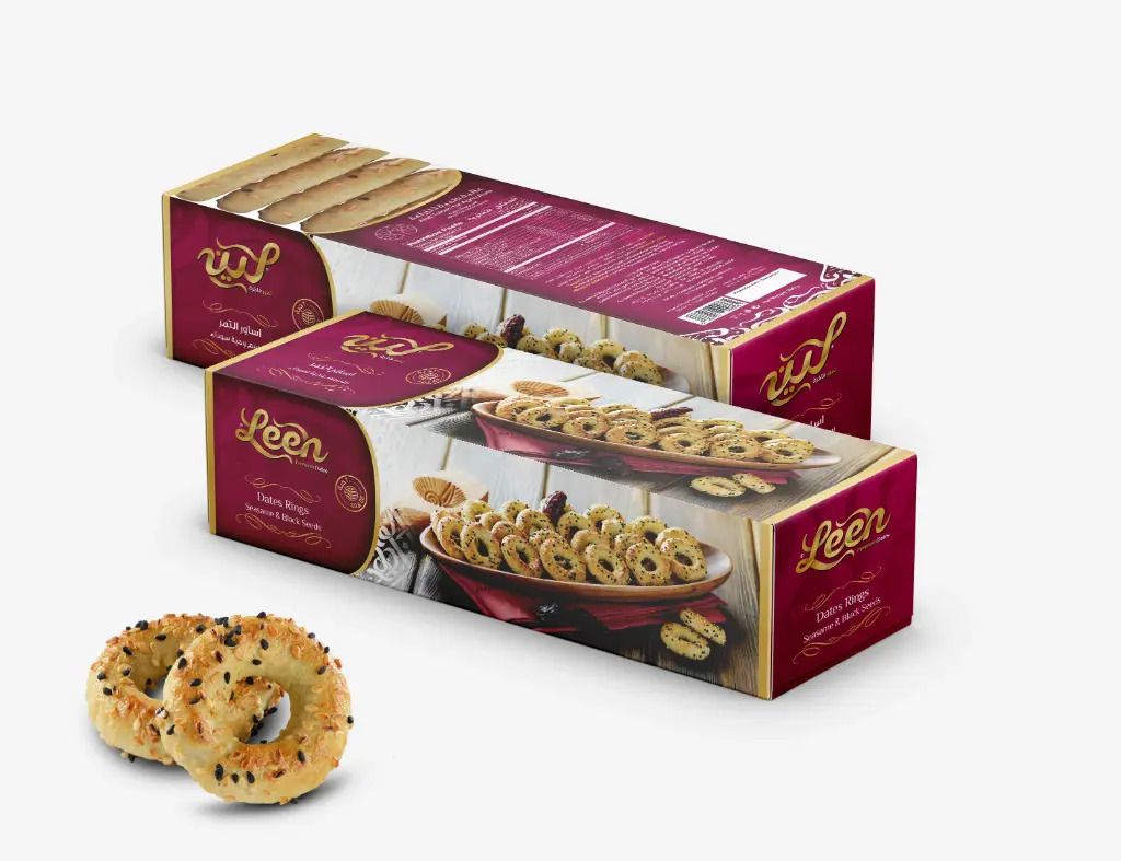  Leen Dates Rings Seasame & Black Seeds 260g